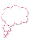 Sian Zeng Magnet Thought & Speech Bubbles Thought Bubble Pink Left