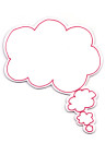Sian Zeng Magnet Thought & Speech Bubbles Thought Bubble Pink Right