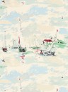 Vintagetapete Sail Away von Sanderson - Sea Green
