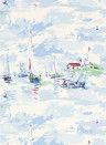 Sanderson Wallpaper Sail Away Sky Blue