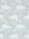 Vintagetapete Flamingos von Sanderson - Dove/ Chalk