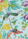 Manuel Canovas Wallpaper Serendip Türkis