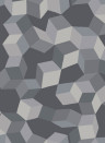 Cole & Son Papier peint Puzzle - Grey/ Black