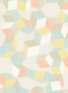 Cole & Son Papier peint Puzzle - Pale Pastel