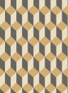 Cole & Son Papier peint Delano - Gold/ Black