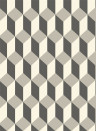 Cole & Son Papier peint Delano - Grey/ Black