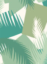 Cole & Son Wallpaper Deco Palm Green