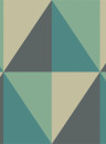 Cole & Son Papier peint Apex Grand - Teal