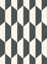Cole & Son Papier peint Tile - Black/ White