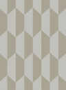 Cole & Son Papier peint Tile - Grey/ Gold