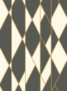 Cole & Son Papier peint Oblique - Black/ White