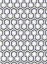 Hicks Hexagon - Designtapete v. Cole and Son - Schwarz/ Grau