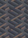 Cole & Son Papier peint Luxor - Charcoal