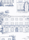 Little Greene Wallpaper Hampstead Mid Blue