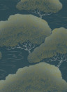 Tapete Pines von Little Greene - Blue Pine