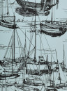 Little Greene Tapete Zingara - Cerulean Sea