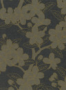 Little Greene Wallpaper Camellia Charcoal