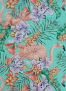 Tapete Flamingo Club von Osborne & Little - Jade/ Lavender