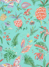 Matthew Williamson Wallpaper Habanera Jade/ Coral/ Lavender