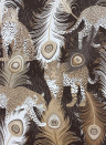 Matthew Williamson Wallpaper Leopardo Black/ Metallic Antique Gold/ Taupe