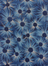 Nina Campbell Papier peint Estella - Midnight Blue/ Gilver