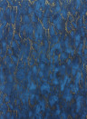 Nina Campbell Wallpaper Kershaw Plain Lapis Blue