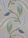 Nina Campbell Wallpaper Fontibre Blue/ Green