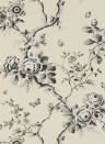Tapete Ashfield Floral von Ralph Lauren - Etched Black