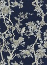 Ralph Lauren Papier peint Marlowe Floral - Prussian Blue