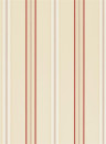 Ralph Lauren Wallpaper Dunston Stripe Vermillion