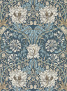 Morris & Co Tapete Honeysuckle & Tulip - Woad/ Thyme