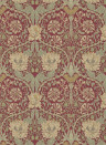 Tapete Honeysuckle & Tulip von Morris & Co. - Red/ Gold