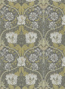 Tapete Honeysuckle & Tulip von Morris & Co. - Charcoal/ Gold