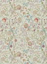 Morris & Co Papier peint Mary Isobel - Rose/ Artichoke