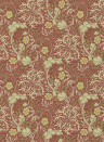 Morris & Co Papier peint Seaweed - Red/ Gold