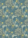 Morris & Co Papier peint Seaweed - Ink/ Woad