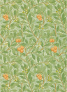 Morris & Co Tapete Arbutus - Green/ Terracotta