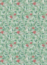 Morris & Co. Tapete Arbutus - Thyme/ Coral