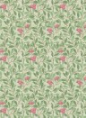 Morris & Co Wallpaper Arbutus Olive/ Pink