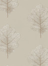 Sanderson Wallpaper Oak Filigree Stone/ Gilver