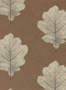 Sanderson Papier peint Oak Filigree - Copper/ Graphite