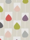 Scion Wallpaper Sula Spice/ Rose/ Granite