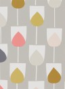 Scion Wallpaper Sula Flamingo/ Honey/ Linen