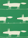 Scion Wallpaper Mr Fox - Mint Leaf