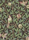 Morris & Co Wallpaper Bird & Pomegranate Charcoal/ Sage