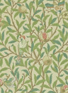 Morris & Co Papier peint Bird & Pomegranate - Bayleaf/ Cream