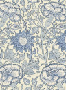 Morris & Co Papier peint Pink & Rose - Indigo
