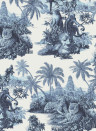 House of Hackney Carta da parati Sumatra - Offwhite/ Azure