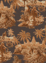 House of Hackney Wallpaper Sumatra - Midnight/ Terracotta