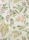 Nina Campbell Papier peint Penglai - Coral/ Lavender/ Green